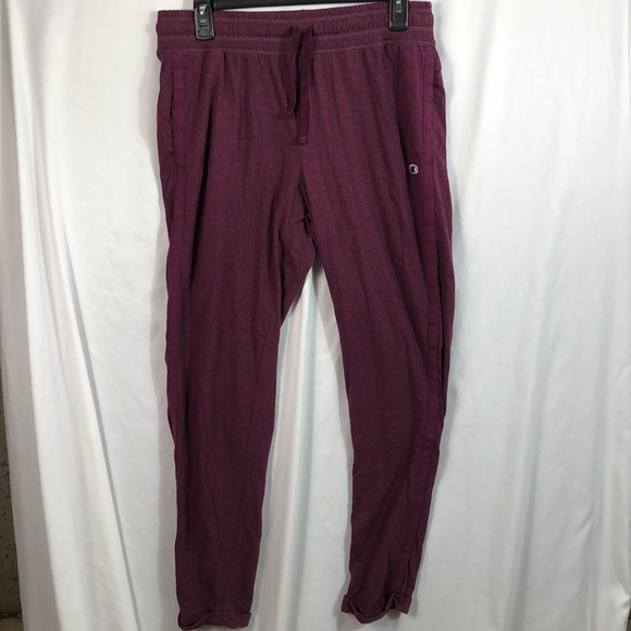 champion women's heathered jersey joggers